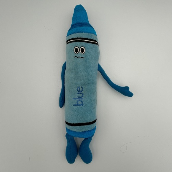 Kids Preferred Blue Crayon Beanbag Plush 12 Inch Color Toy 2017 RARE - Picture 5 of 5